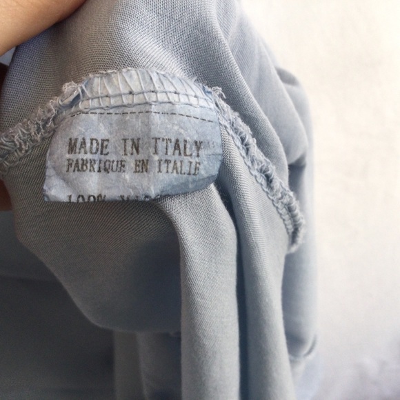 Bella Amore Tunic Top Blue Med Made In Italy Light Viscose Lagen look - Picture 9 of 12